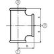Odlewnia Zawiercie Trójnik zwężkowy 2 x 1/2 x 2" czarny