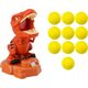 LeanToys Gra Strzelanie Do Dinozaura Zręcznościowa Kulki Pistolet Zestaw
