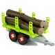 LeanToys Lean Toys Montavimo traktorius su priekaba medienai 43 cm