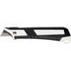 Tajima Sustiprintas gumuotas peilis laužomomis 18mm geležtėmis, Tajima DORA Impact 18mm Juodas Blade