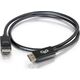 Kabel C2G C2G 3ft Ultra High Definition DisplayPort Cable with Latches - 8K DisplayPort Cable - M/M - DisplayPort-Kabel - DisplayPort (M) zu DisplayPort (M) - 91.4 cm - eingerastet - Schwarz