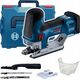 Bosch Bosch Cordless Jigsaw GST 18V-155 SC Professional solo, 18V (blue/black, without battery and charger, in L-BOXX)