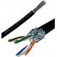 Digitus Kabel instalacyjny zewnętrzny suchy DIGITUS kat.7, S/FTP, Fca, AWG 23/1, PE, 100m, czarny