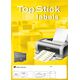Herma Etiketter TopStick 210x297 mm (A4) hvid - (100 ark)
