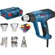 Opalarka Bosch Bosch hot air gun GHG 23-66 Professional + 5-piece accessories (blue/black, 2,300 watts, L-BOXX)