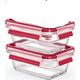 Emsa EMSA Clip&Close Glass Food Storage Box 3-pieces