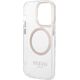Guess GUHMP15XHTRMD iPhone 15 Pro Max 6.7" złoty/gold hard case Metal Outline Magsafe