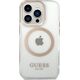Guess GUHMP15XHTRMD iPhone 15 Pro Max 6.7" złoty/gold hard case Metal Outline Magsafe