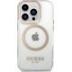Guess GUHMP15LHTRMD iPhone 15 Pro 6.1" złoty/gold hard case Metal Outline Magsafe