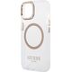 Guess GUHMP15SHTRMD iPhone 15 / 14 / 13 6.1" złoty/gold hard case Metal Outline Magsafe
