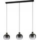 EGLO Oilella, Flexible mount, Black, Grey, Transparent, Black, Grey, Transparent, Steel, Glass, Round