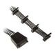 SilverStone SATA 15-pin - SATA 15-pin x4, 0.19m, Czarny (SSTCP06E4SATAIIAnschlusskabel)