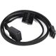 SilverStone SATA - SATA Slimline + Molex, 0.5m, Czarny (SSTCP10)