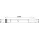 Wąż prysznicowy Omnires srebrny 150cm (SILVER-X150)