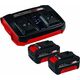 Einhell Einhell 2x 4.0Ah & Twincharger Kit, Set (black/red)