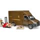 Bruder bruder MB Sprinter UPS with driver and accessories, model vehicle (brown)