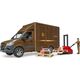 Bruder bruder MB Sprinter UPS with driver and accessories, model vehicle (brown)
