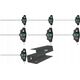 Wera Wera 467/7 TORX HF set 2 T-handle screwdrivers + rack, 7 pieces (black/green, with holding function)