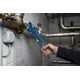 Bosch Bosch plumbing corner pipe wrench 45° Professional 420mm, S-jaw, pipe / water pump pliers (blue, gripping jaw position 45°)