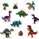 SES SES Koraliki prasowanka dino 2100szt 06202 62026