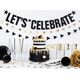 Party Deco Słomki papierowe do picia w paski, złote, 19,5cm, 10 szt. uniwersalny