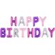 Party Deco Balon foliowy Happy Birthday - 340x35 cm - 1 komplet uniwersalny
