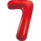 GoDan Balon foliowy Cyfra 7 czerwona, 85cm