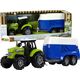LeanToys Traktor z Przyczepka Dla Konia Dźwięk Zielony Farma