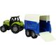 LeanToys Traktor z Przyczepka Dla Konia Dźwięk Zielony Farma