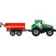 LeanToys Zielony Traktor z Czerwoną Przyczepką Napęd Frykcyjny