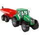 LeanToys Zielony Traktor z Czerwoną Przyczepką Napęd Frykcyjny