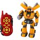 LeanToys Duży Robot Zdalnie Sterowany R/C Żółty Dźwięk Światła