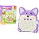 LeanToys Gra Zręcznościowa Konsola Pop-It Lisek 7 Trybów Gry Fioletowy Sensoryczna