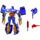 LeanToys Robot Auto 2w1 Transformacja Akcesoria Broń Niebieski