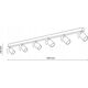 TK Lighting LAMP SPOT LIGHT TOP GU10 6X10W BK