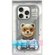 Nimmy iPhone 16 Pro 6.3" case gray/grey Cool&Cute 2.0 Bear
