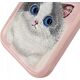 Nimmy iPhone 16 Pro 6.3 Case Pink Big Eyed Pet 2.0 Cat