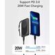 Powerbank 4kom.pl Powerbank Bateria zewnętrzna VEGER MagOn z ładowaniem Qi do MagSafe 15W - 10 000mAh PD 22,5W biały (VP1151 / W1151)