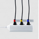 Organizer LABEL THE CABLE Rzep Biały 10 sztuk  (LTC2520)