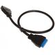 Streacom USB 19 pin - USB 19 pin, 0.4m, Czarny (STSC30)