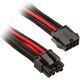 SilverStone ATX/EPS 8-pin - ATX/EPS 8-pin, 0.3m, Czarno-czerwony (SST-PP07-EPS8BR)
