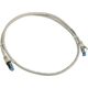 InLine Patch kabel sieciowy Cat.6A, S/FTP (PiMf), 500MHz, szary, 1m (76811)