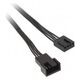 4-pin - 4-pin, 0.6m, Czarny (ZUAD-772)