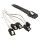 SilverStone SFF 8087 - SATA x4, 0.5m, Biały (SST-CPS03)