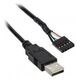 Aqua Computer USB zew. - USB wew., 2m, Czarny (53210)