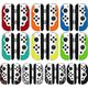 Lizard Skins naklejki na kontrolery Switch Joy-Con Emerald Green