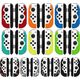 Lizard Skins naklejki na kontrolery Switch Joy-Con Black Camo
