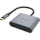 Stacja/replikator Akasa USB-C - HDMI x2 Szary  (AK-CBCA26-18BK)