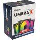 Kolink Kolink Umbra X 120mm ARGB High Performance PWM Fan Triple Pack - Black