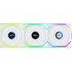 Wentylator Lian Li UNI FAN SL Wireless LCD 120 Reverse Blade 3-pack biały (12RSLLCD1W3W)